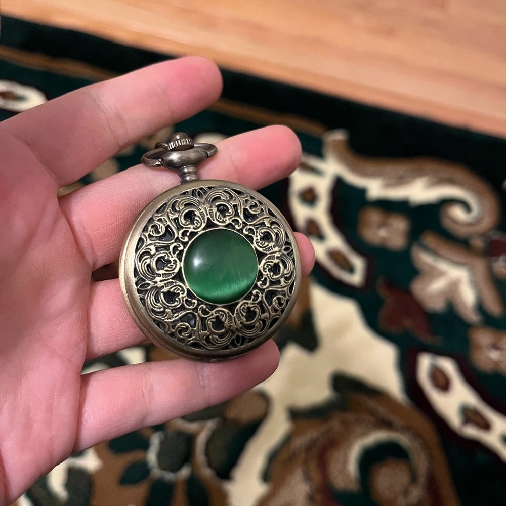Costume jewelry pocket watch
